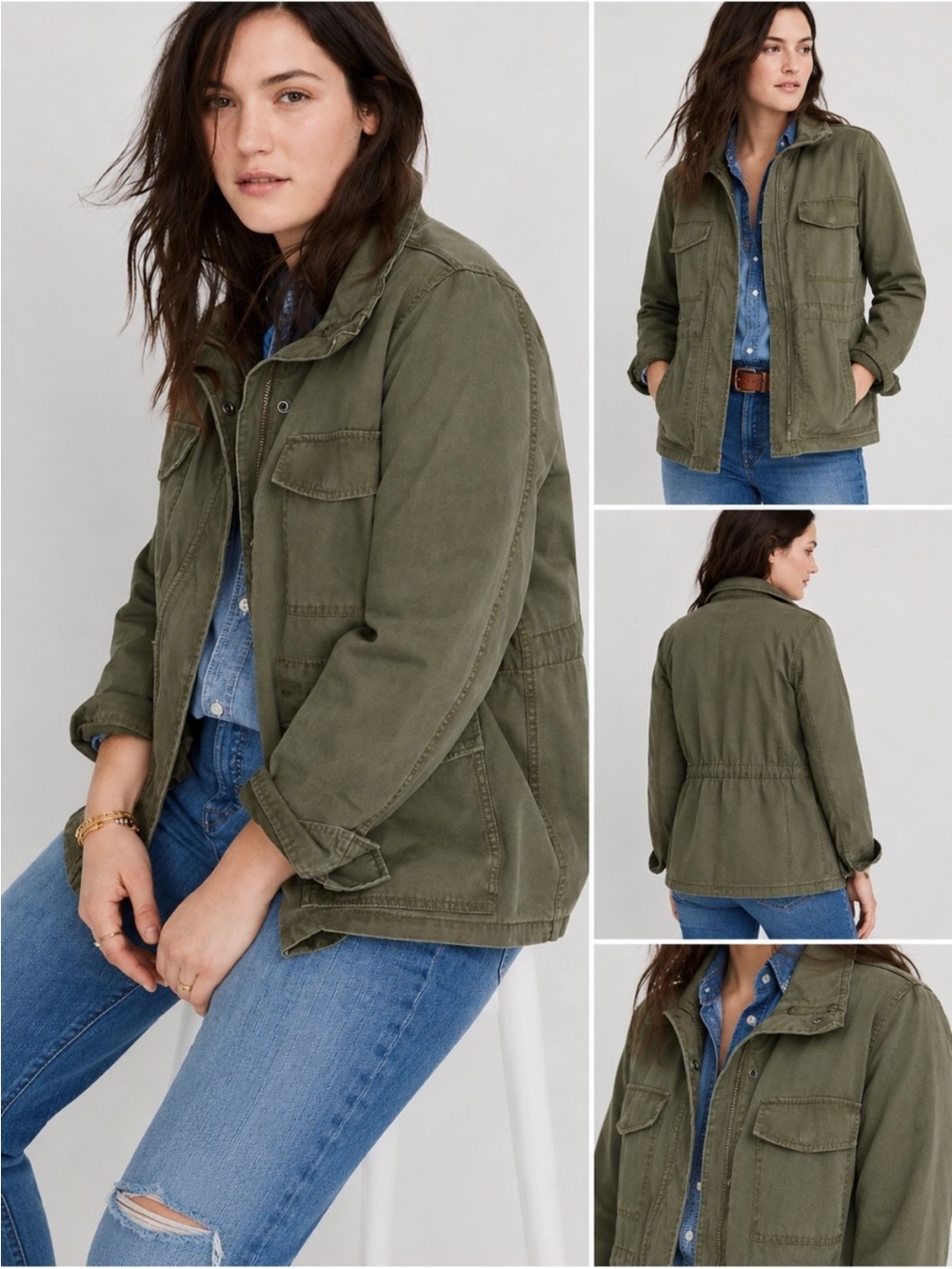 Madewell Olive Green Utility Jacket